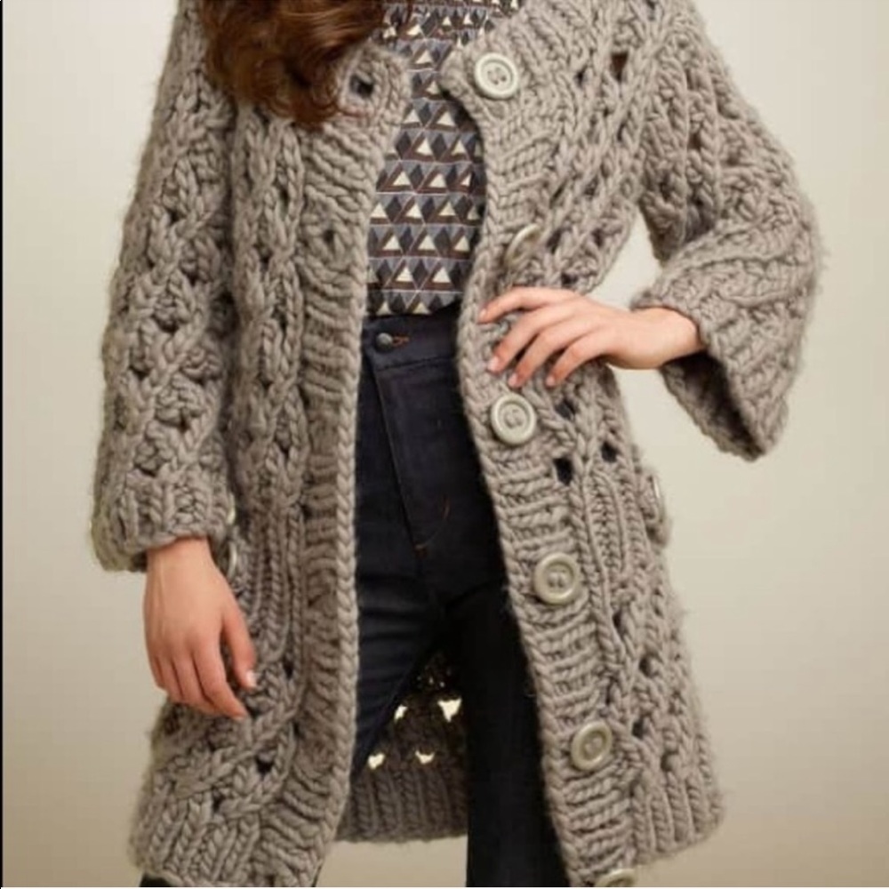 SOLD Anthropologie twinkle by wenlan wool knit